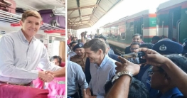 ট্রেনে ময়মনসিংহ গেলেন মার্কিন রাষ্ট্রদূত