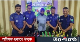 শ্রীমঙ্গলে চেকপোস্টে ধরা পড়ল বিদেশি মদের চালান