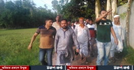 আলকরায় ঘোডা প্রতিকের চেয়ারম্যান প্রার্থী জহির উদ্দিন গনসংযোগ।