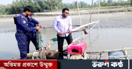 ভূঞাপুরে যমুনায় অবৈধ বাংলা ড্রেজার ভাঙচুর