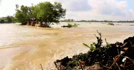 নওগাঁর মান্দা ও আত্রাই নদীর ৬স্থানে বাঁধ ভেঙ্গে ২২গ্রাম প্লাবিত
