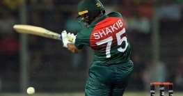 শেষ পর্যন্ত সাকিবের ব্যাটে হাসলো বাংলাদেশ
