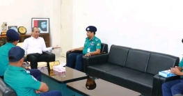 রাজশাহী বিশ্ববিদ্যালয়ের উপাচার্যের সাথে পুলিশ কমিশনারের সৌজন্য সা