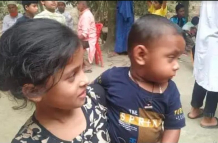 শিশুরা জানে না তাদের পিতা আর আসবে না