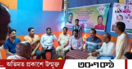 তাহিরপুরে শারদীয় দুর্গোৎসবের আনন্দে পাশে ইউপি চেয়ারম্যান মুরাদ