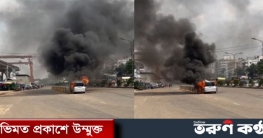 বনানীতে সিলিন্ডার বিস্ফোরণে মাইক্রোবাসে আগুন বনানীতে সিলিন্ডার বিস্ফোরণে মাইক্রোবাসে আগুন