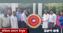 বঙ্গবন্ধুর প্রতিকৃতিতে নবনিযুক্ত সমাজকল্যাণ সচিবের শ্রদ্ধা