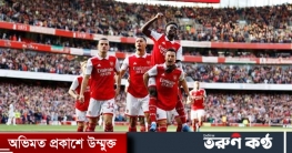 ৫ গোলের থ্রিলারে লিভারপুলকে হারিয়ে শীর্ষে আর্সেনাল