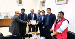 রাবি উপচার্যের সাথে রেড ক্রিসেন্ট প্রতিনিধি দলের মতবিনিময় 