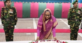 টুঙ্গিপাড়ায় বঙ্গবন্ধুর সমাধিতে প্রধানমন্ত্রীর শ্রদ্ধা