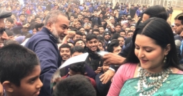 সিনেমার প্রচারণায় বিএএফ শাহীন স্কুলে পরীমনি