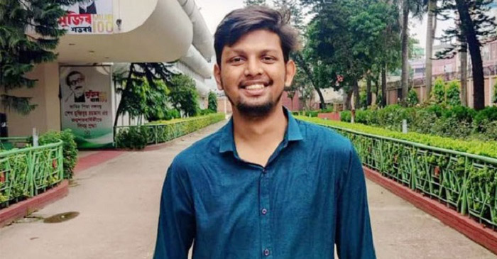 বাংলাদেশ প্রকৌশল বিশ্ববিদ্যালয়ের (বুয়েট) ছাত্র ফারদিন নূর পরশ। 