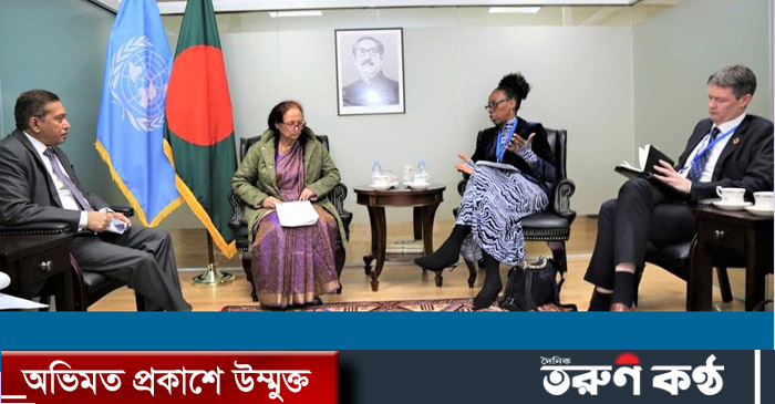 মহিলা ও শিশু বিষয়ক প্রতিমন্ত্রী ফজিলাতুন নেসা ইন্দিরা বলেছেন, বাংলাদেশে নারী জাগরণ ও ক্ষমতায়নের অগ্রদূত শেখ হাসিনা। স্থানীয় সময় বুধবার (৮ মার্চ) নিউইয়র্কস্থ জাতিসংঘে বাংলাদেশ স্থায়ী মিশনে আন্তর্জাতিক নারী দিবস উদযাপন উপলক্ষ্যে আয়োজিত এক মতবিনিময় সভায় এ কথ