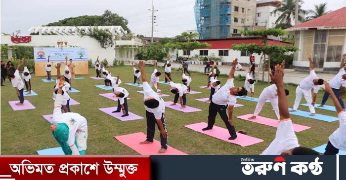 রাজশাহীস্থ ভারতীয় সহকারী হাই কমিশন এর উদ্দ্যোগে যোগব্যায়াম শীর্ষক কর্মশালা অনুষ্ঠিত হয়েছে।