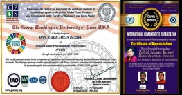 আন্তর্জাতিক স্বীকৃতি পেলেন যুব ও ক্রীড়া প্রতিমন্ত্রী