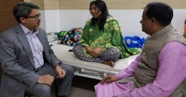 উন্নত চিকিৎসার জন্য ভারতের পথে চামেলী