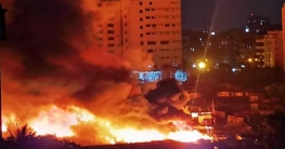 কমলাপুর মেথরপট্টি বস্তিতে আগুন কমলাপুর মেথরপট্টি বস্তিতে আগুন