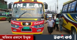 সিলেটে স্বাস্থ্যবিধি মেনে ২২ দিন পর চললো বাস, যাত্রী সংকট
