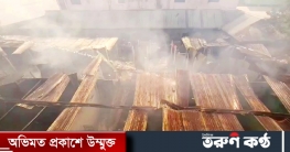 টঙ্গীতে বসতবাড়ি আগুনে পুড়ে ছাই
