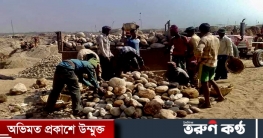 সিলেটে পাথর কোয়ারী বন্ধ থাকায়, কর্মহীন লাখ লাখ শ্রমিক