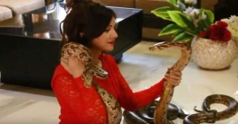 সাপ দিয়ে মোদিকে হুমকি পাক গায়িকার