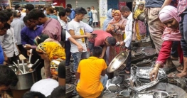 গুলশানে পোড়া পণ্যসামগ্রীর হাট, পানির দামে দামি পণ্য