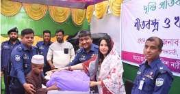 দৃষ্টি প্রতিবন্ধী ছাত্রদের মাঝে পুনাকের শীতবস্ত্র বিতরণ