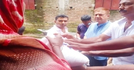 শাল্লায় বানবাসীদের মাঝে খাবার বিতরণ