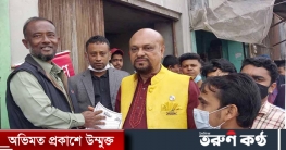 হাজীগঞ্জ বাজারে জনসংযোগে নৌকার প্রার্থী মেয়র লিপন