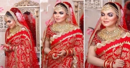 নববধূর সাজে হুমায়ূন আহমেদের দ্বিতীয় স্ত্রী শাওন