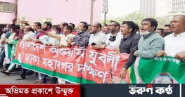 রাজধানীতে আওয়ামী লীগের হরতালবিরোধী মিছিল